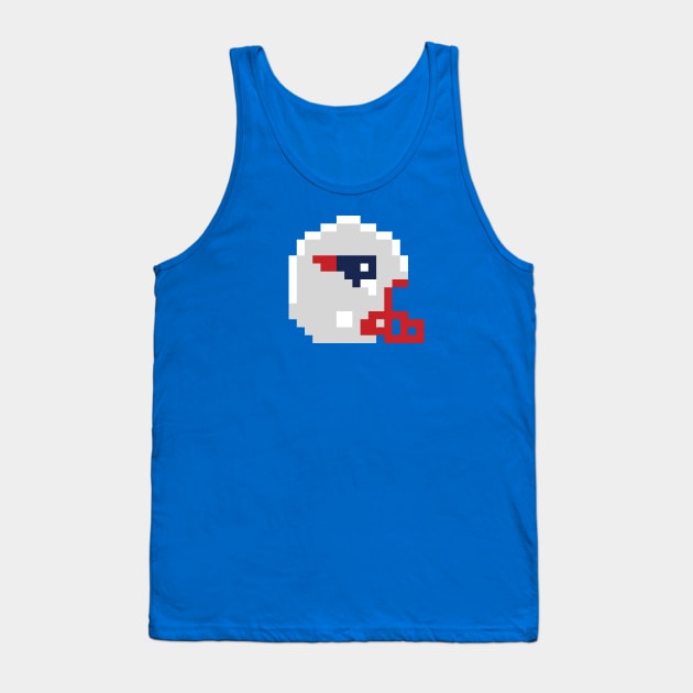 8 Bit New England Patriots Helmet Tank Top by N8I